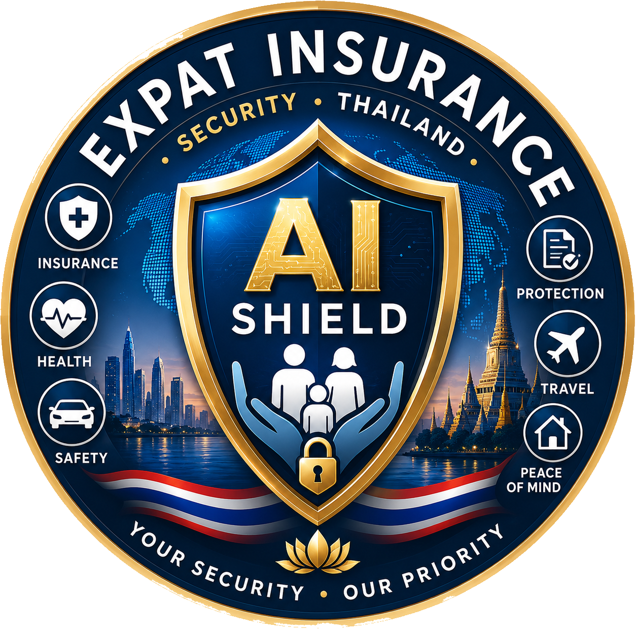 Expat Insurance AI Shield logo